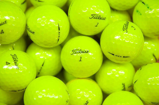 titleist AVX yellow Golf balls